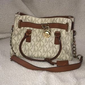 Michael Kors Hamilton Logo Monogram Satchel